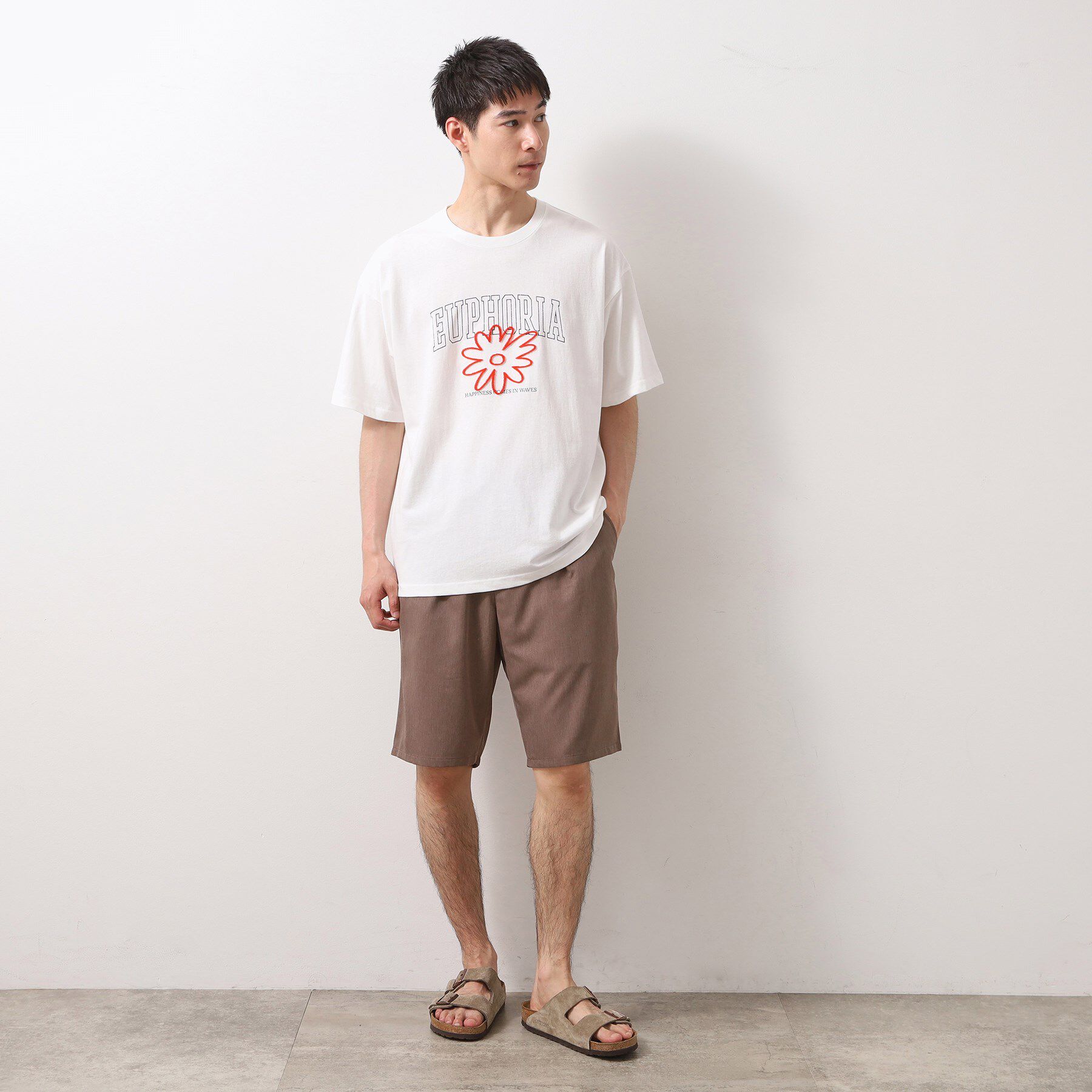 THE SHOP TK「刺繍ロゴ半袖Ｔシャツ　洗濯機OK/ユニセックス」|Tシャツ・カットソー|