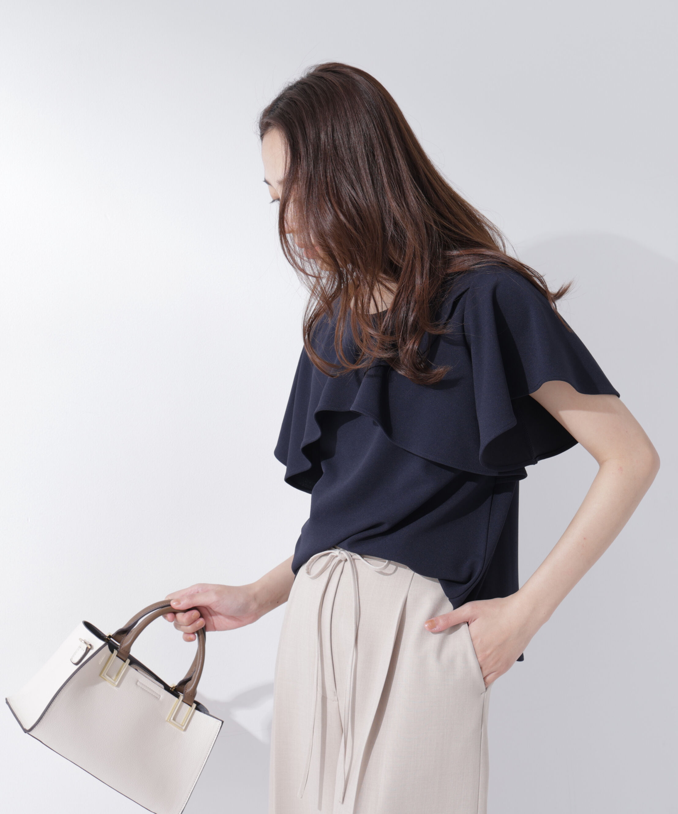  「カットジョーゼットトップス」|Tシャツ・カットソー|