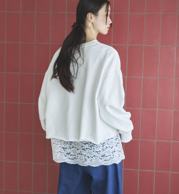 Doux archives「キーネックスウェットプルオーバー」|Tシャツ・カットソー|