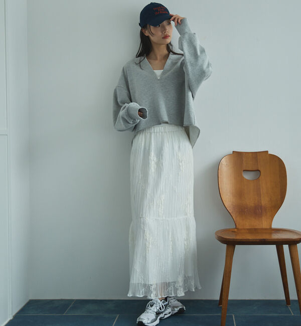Doux archives「キーネックスウェットプルオーバー」|Tシャツ・カットソー|