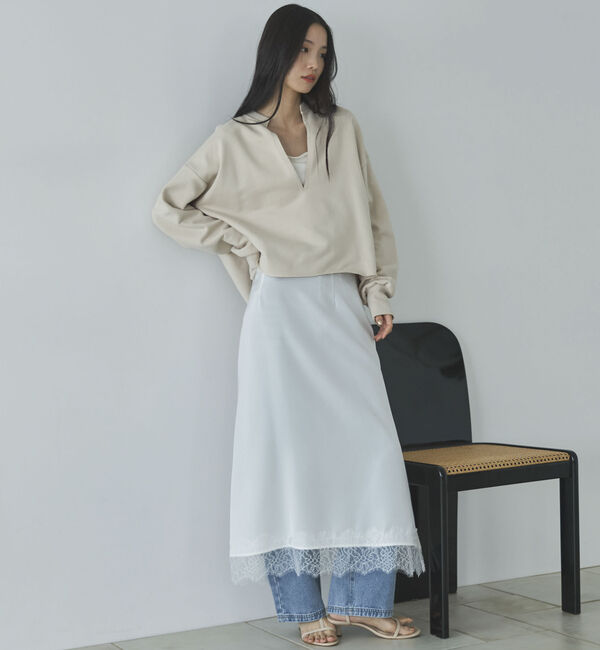 Doux archives「キーネックスウェットプルオーバー」|Tシャツ・カットソー|