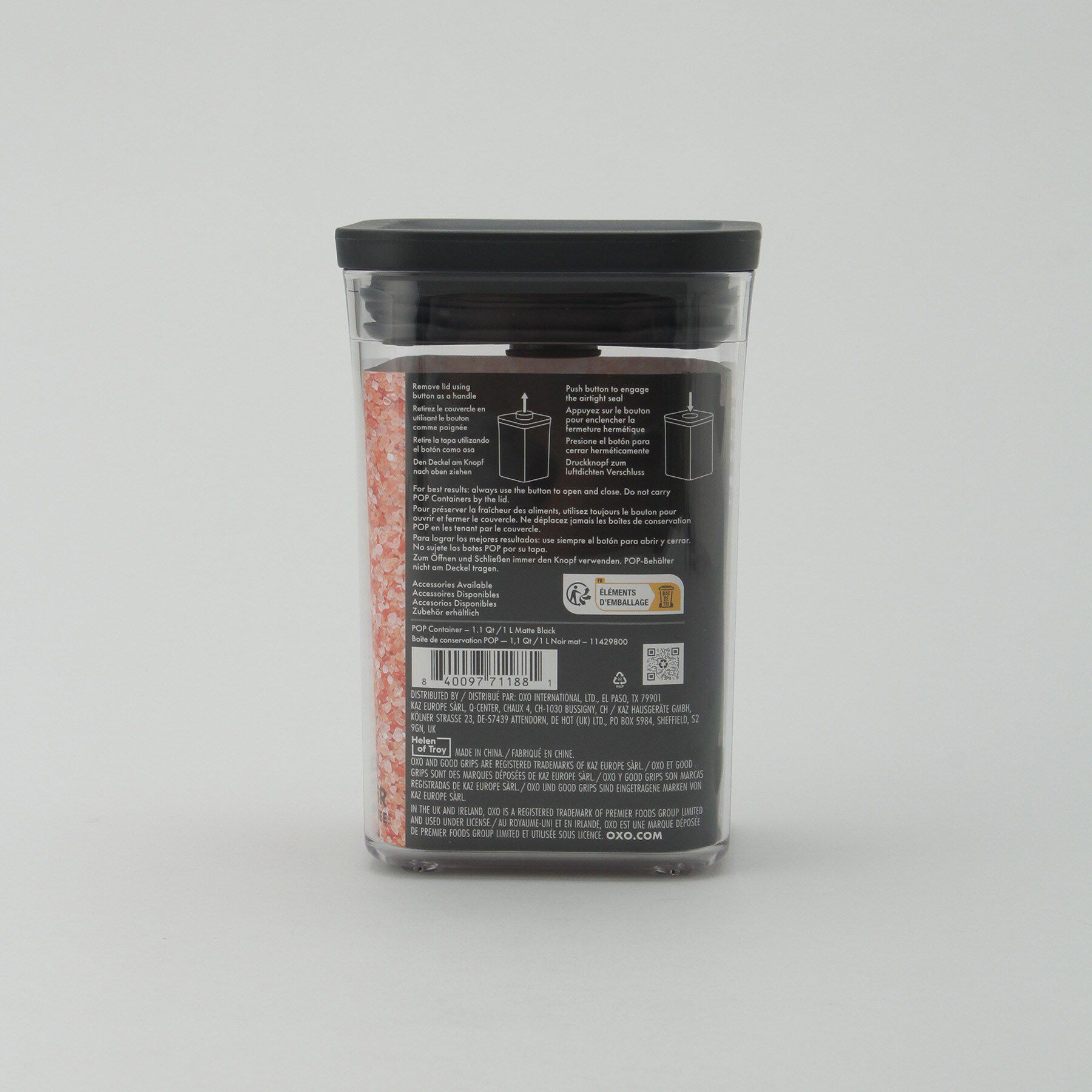 212 KITCHEN STORE「ポップコンテナ スモールスクエア ショート BK ＜OXO オクソー＞」|食器・キッチングッズ|