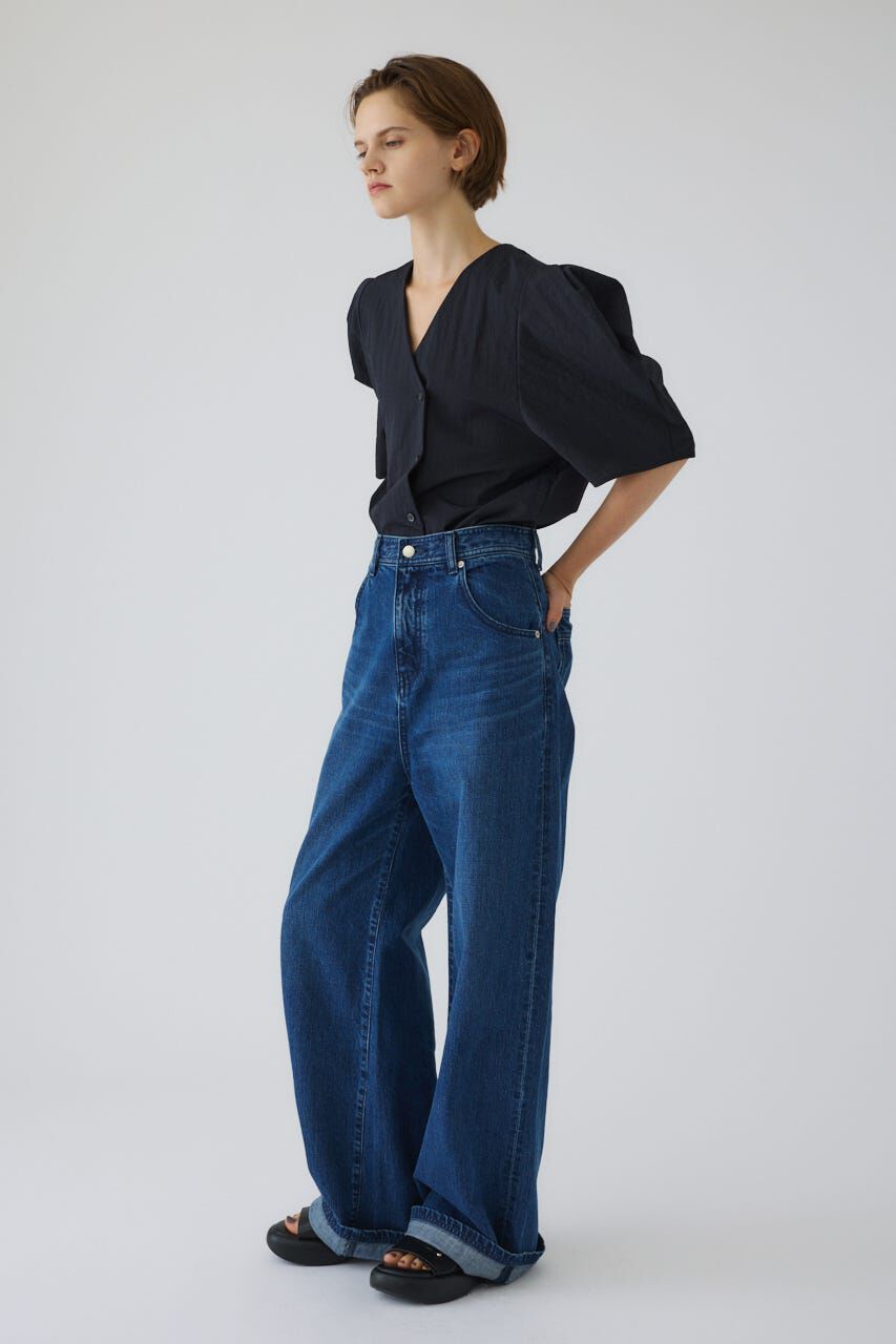RIM.ARK 「Volume sleeve v-neck SH」|シャツ・ブラウス|