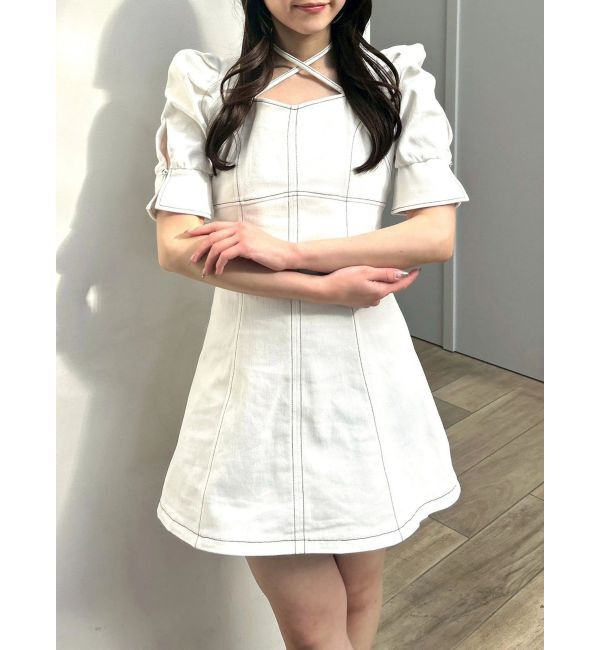 dazzlin「【再生産分】2WAYスイッチングステッチワンピース」|ワンピース|