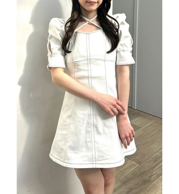 dazzlin「【再生産分】2WAYスイッチングステッチワンピース」|ワンピース|
