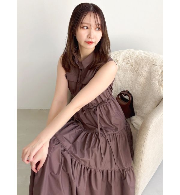 dazzlin「【WEB限定】コットンボリュームワンピース」|ワンピース|ブラウン