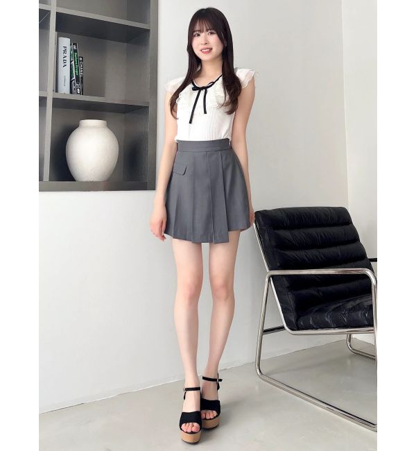 dazzlin「【WEB限定】ティアードカラーコンビトップス」|Tシャツ・カットソー|
