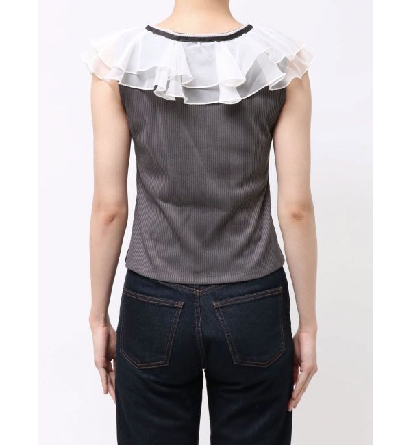 dazzlin「【WEB限定】ティアードカラーコンビトップス」|Tシャツ・カットソー|