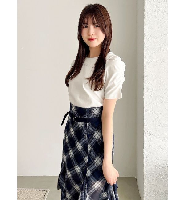 dazzlin「【WEB限定】リボンストーンプチTシャツ」|Tシャツ・カットソー|