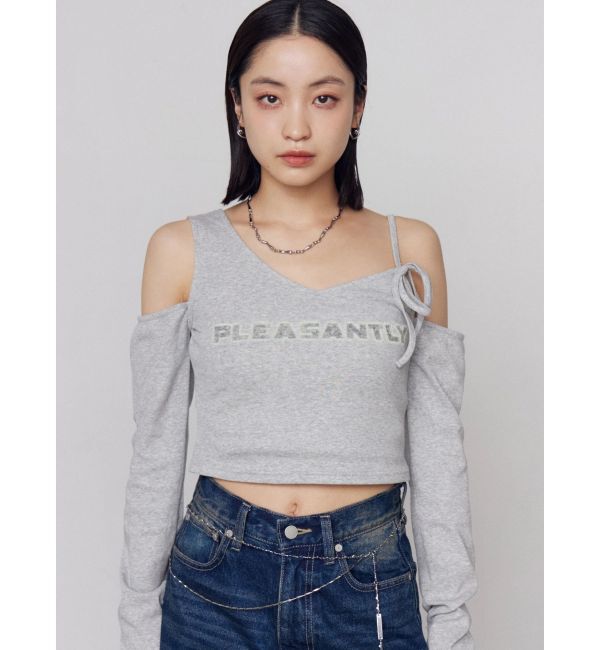 EMODA「レイヤードロゴロングスリーブTシャツ」|Tシャツ・カットソー|
