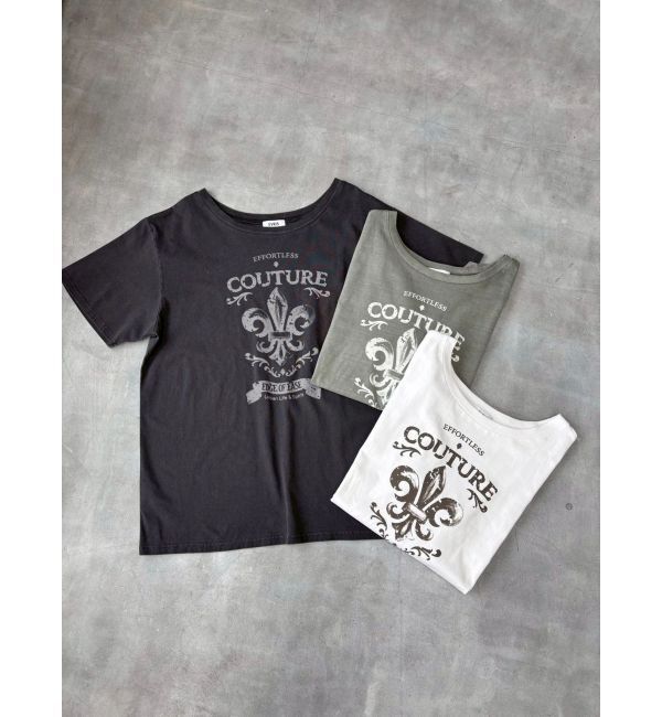 EVRIS「ワンショルグラフィックピグメントＴシャツ」|Tシャツ・カットソー|