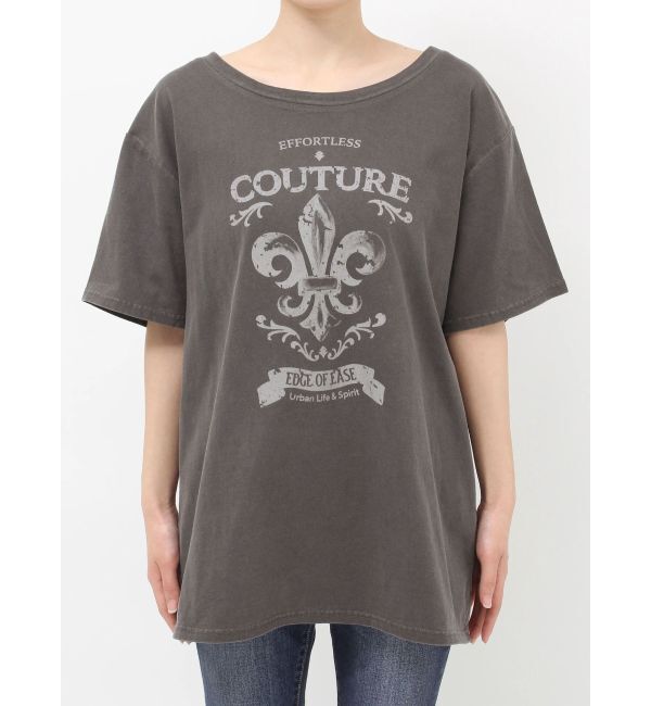 EVRIS「ワンショルグラフィックピグメントＴシャツ」|Tシャツ・カットソー|