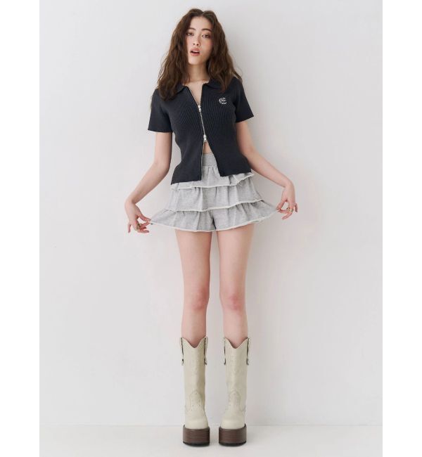 EVRIS「スウェットフリルショートパンツ」|その他|