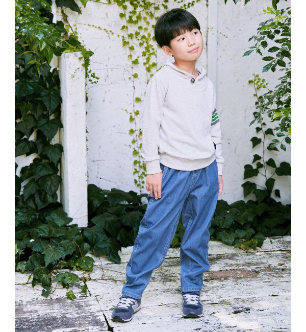 ikka kids「コンチョボタンショール襟トレーナー（120~160cm）」|Tシャツ・カットソー|