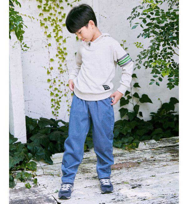 ikka kids「コンチョボタンショール襟トレーナー（120~160cm）」|Tシャツ・カットソー|