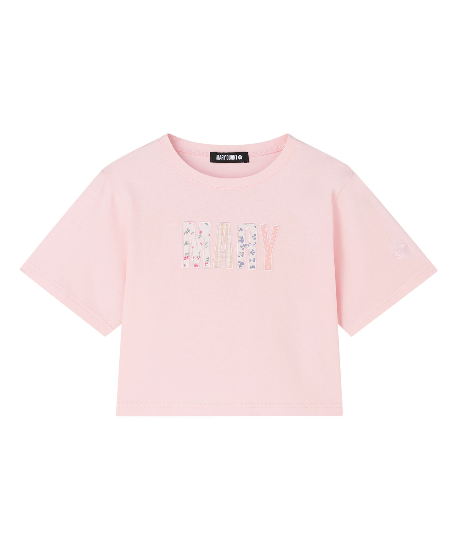 MARY QUANT「MARYアップリケロゴ Tシャツ」|Tシャツ・カットソー|ピンク