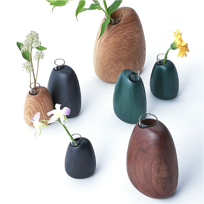 BACKYARD FAMILY「SASAKI ササキ 一輪挿し 木 通販 花瓶 花器 木製 小さい 小さめ フラワーベース」|その他|