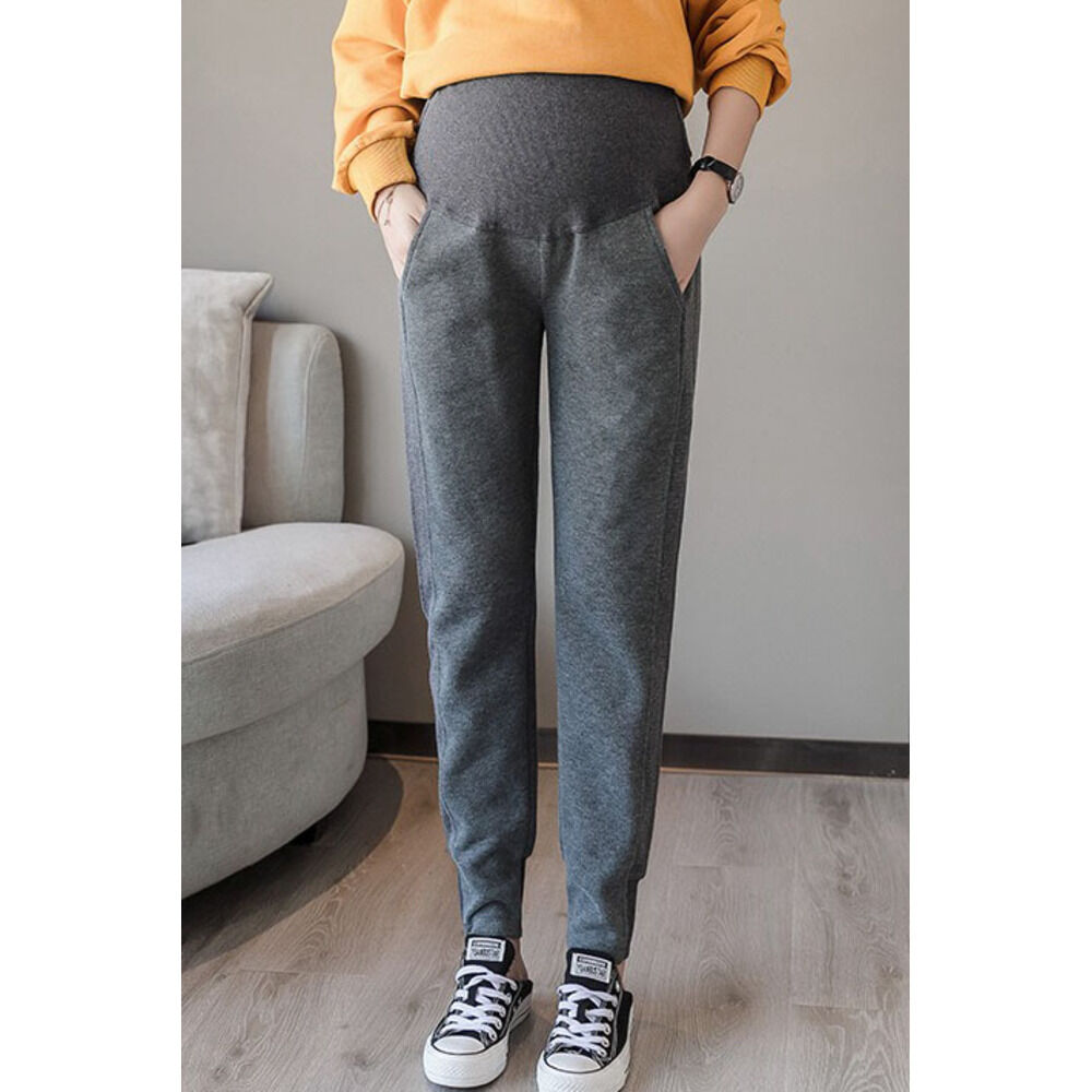 BACKYARD FAMILY「マタニティ パンツ 通販 マタニティパンツ 裏起毛 レギンス スパッツ マタニティウェア」|マタニティ・ママグッズ|グレー2