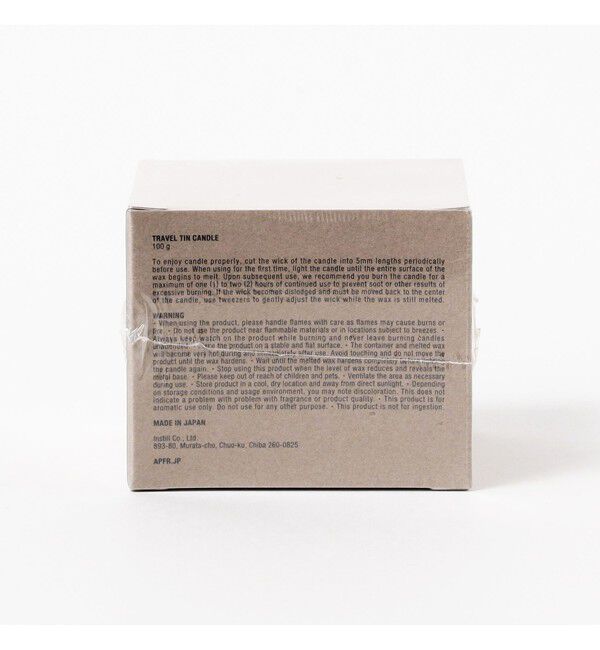BEAMS「APFR / TRAVEL TIN CANDLE」|キャンドル|