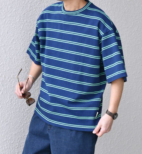SHIPS any「【SHIPS any別注】sports wear: レトロ カラー ボーダー Tシャツ◇」|Tシャツ・カットソー|