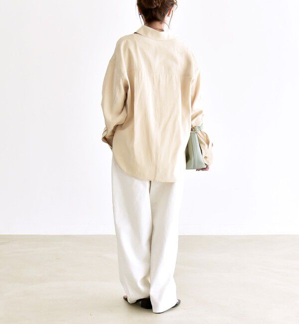 quaranciel「quaranciel:〈洗濯機可能〉フィブリル レギュラーカラー シャツ」|シャツ・ブラウス|