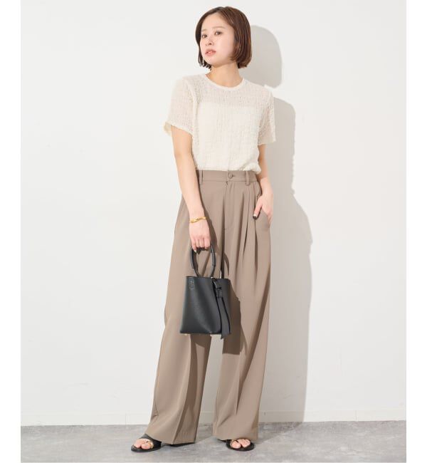 SLOBE IENA「シャーリングシアーTEE」|Tシャツ・カットソー|