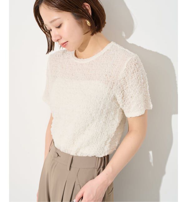 SLOBE IENA「シャーリングシアーTEE」|Tシャツ・カットソー|