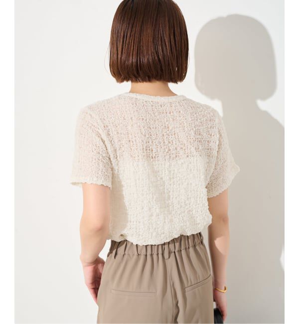 SLOBE IENA「シャーリングシアーTEE」|Tシャツ・カットソー|