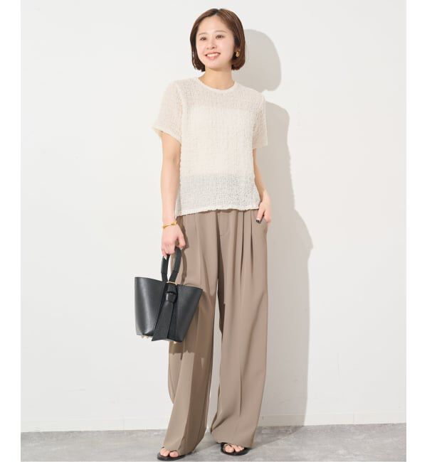 SLOBE IENA「シャーリングシアーTEE」|Tシャツ・カットソー|