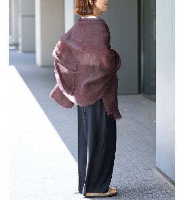 IENA「《予約》NIMNIMDUAI/ニムニムデュアイ 別注 PREMIUM LINEN GAUZE STOLE ストール」|ストール|
