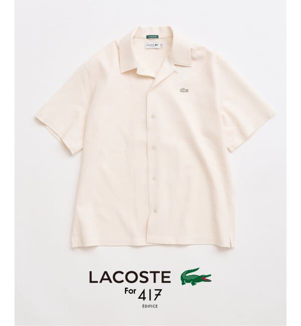 417 EDIFICE「【LACOSTE / ラコステ】417別注 クレープシャツ」|シャツ・ブラウス|ホワイト