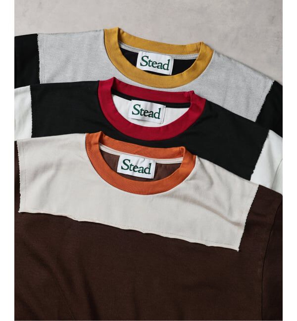 J.S.Homestead「Stead / ブロック オーバー ヨーク Tシャツ」|Tシャツ・カットソー|