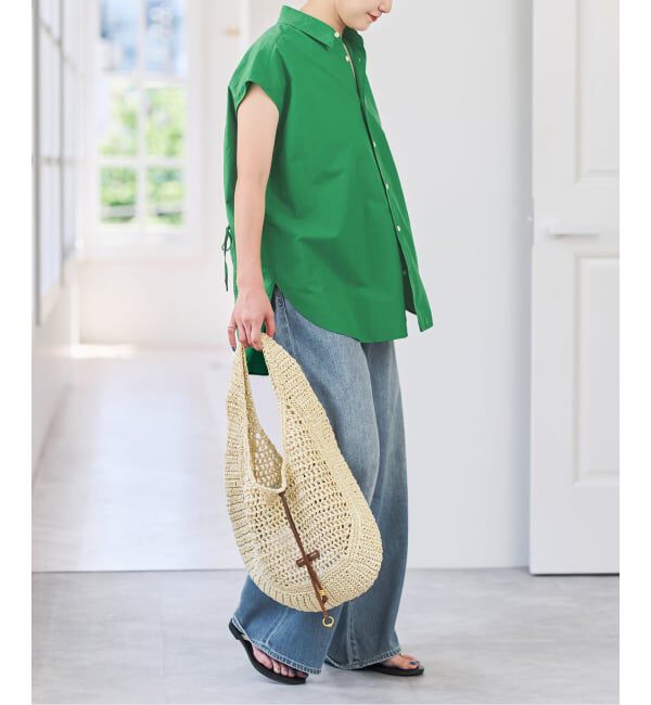 Spick and Span「《予約》バックギャザーフレンチスリーブシャツ」|シャツ・ブラウス|