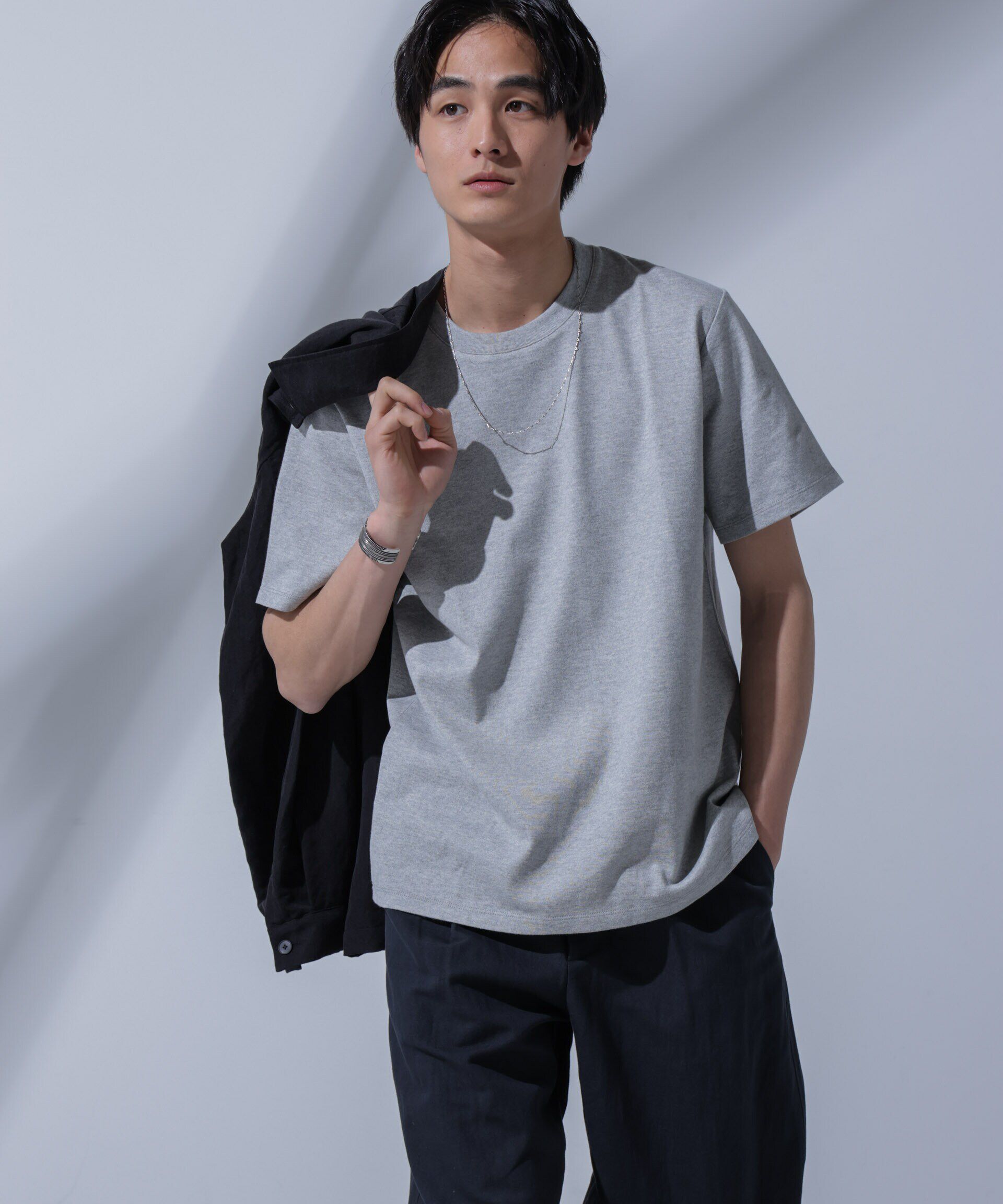 nano･universe「Anti Soaked(R)汗染み防止 クルーネックTシャツ」|Tシャツ・カットソー|