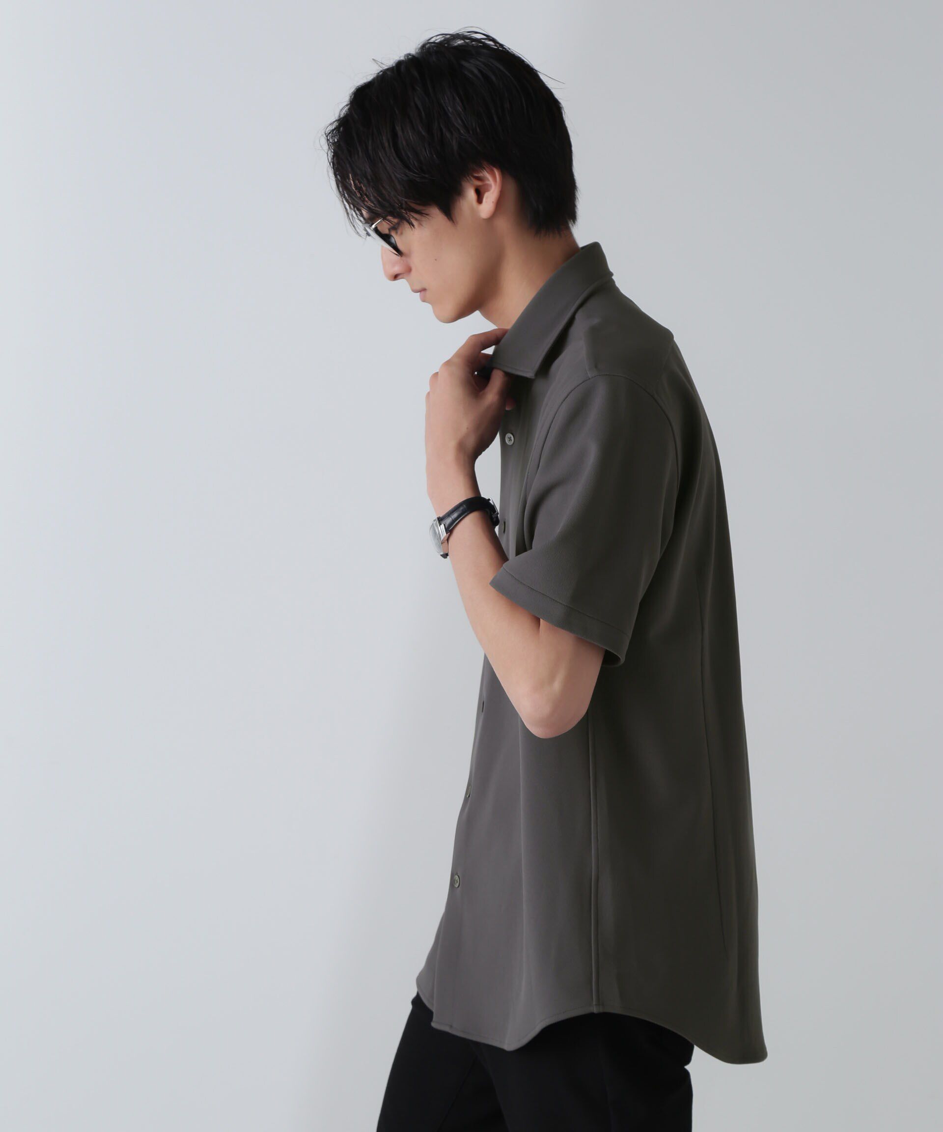 nano･universe「｢N SHIRTS｣AQUA RHYTHM(R)鹿の子シャツ 半袖」|シャツ・ブラウス|