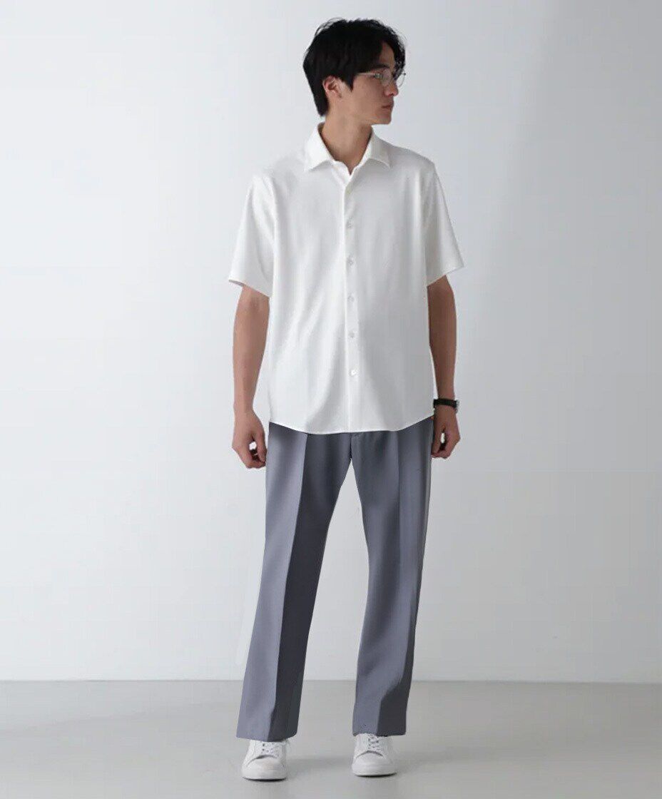 nano･universe「｢N SHIRTS｣AQUA RHYTHM(R)鹿の子シャツ 半袖」|シャツ・ブラウス|