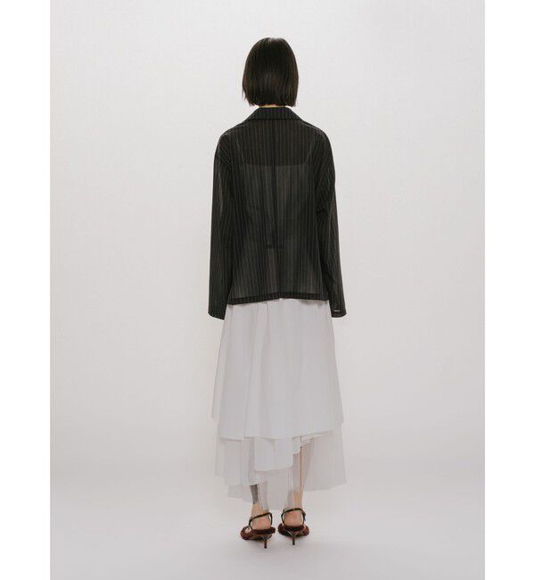 MIDIUMISOLID「MIDIUMISOLID for Ladies アシンメトリーティアードスカート」|スカート|
