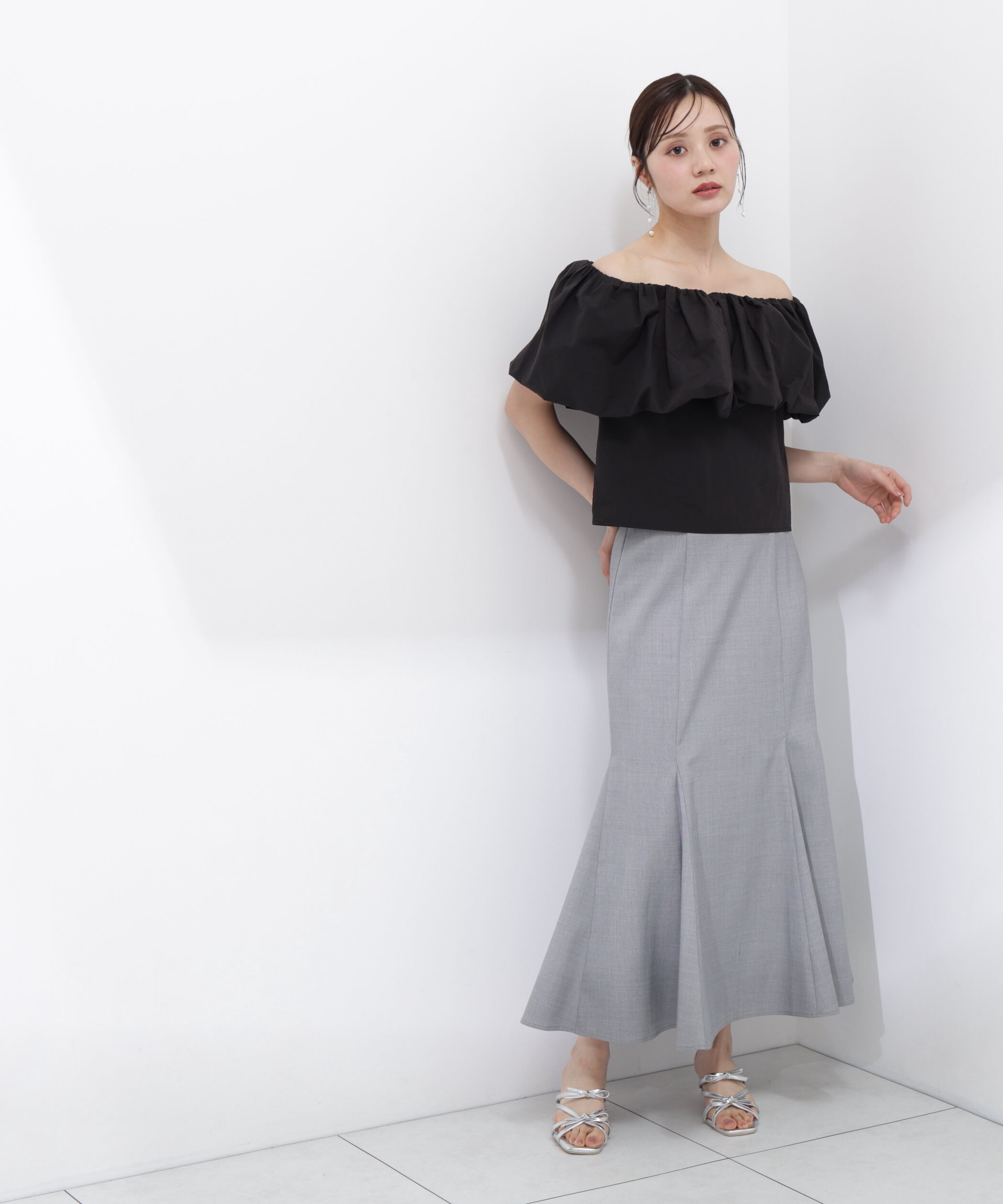 PROPORTION BODY DRESSING「ハイウエストマーメイドスカート」|スカート|