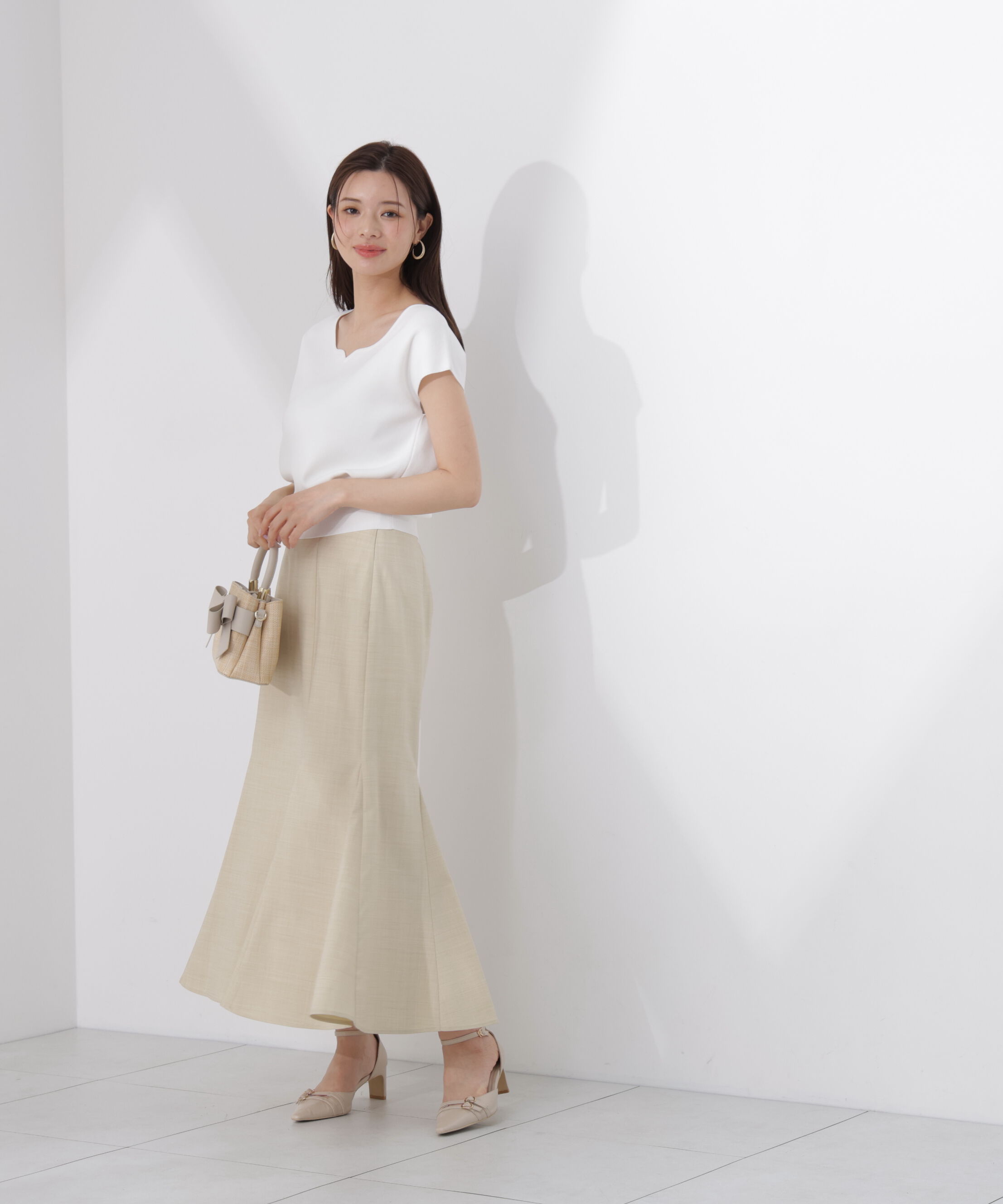 PROPORTION BODY DRESSING「ハイウエストマーメイドスカート」|スカート|
