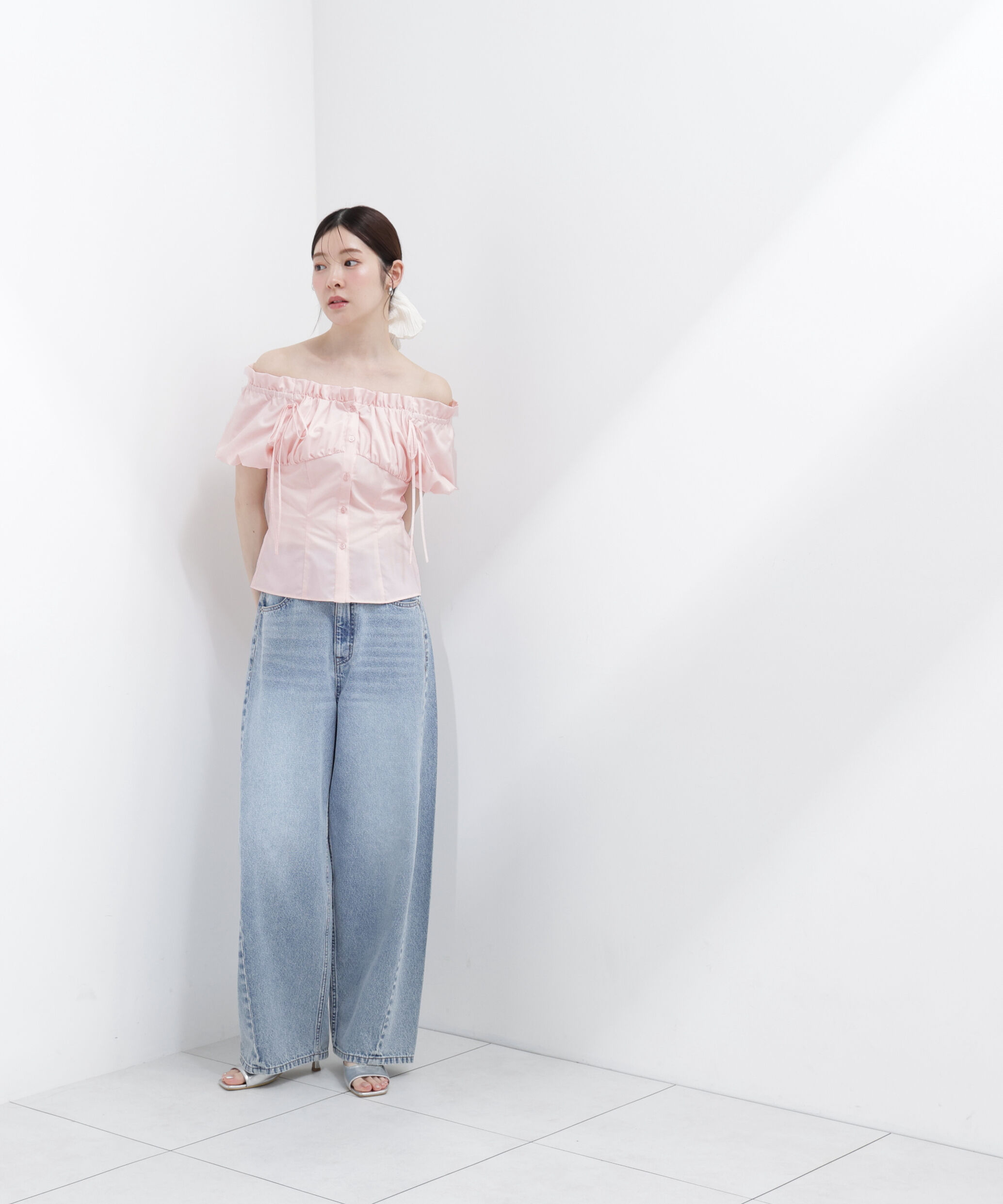 PROPORTION BODY DRESSING「＜青島心さんコラボ＞コラボオフショルリボンブラウス」|シャツ・ブラウス|