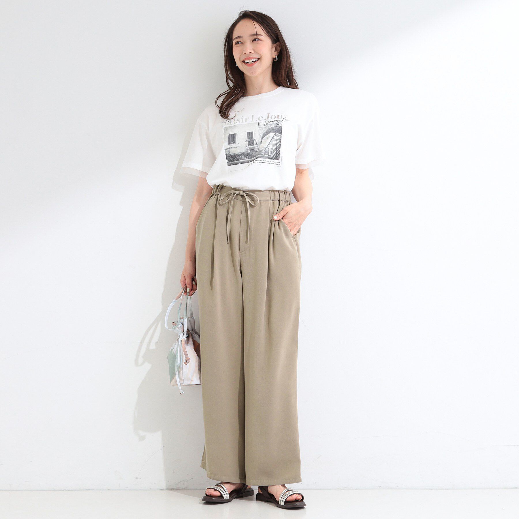 SHOO･LA･RUE「とろみイージーワイドパンツ」|その他|