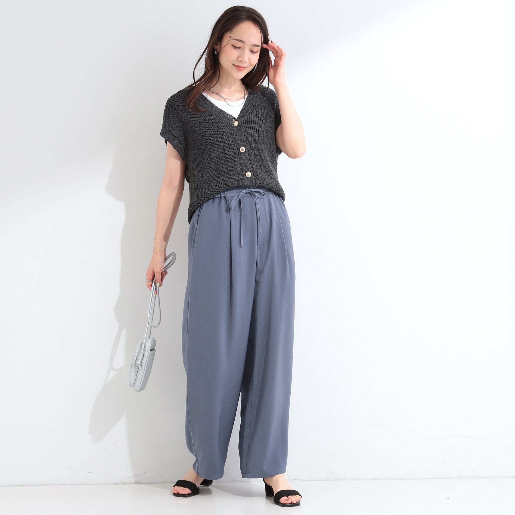 SHOO･LA･RUE「とろみイージーワイドパンツ」|その他|