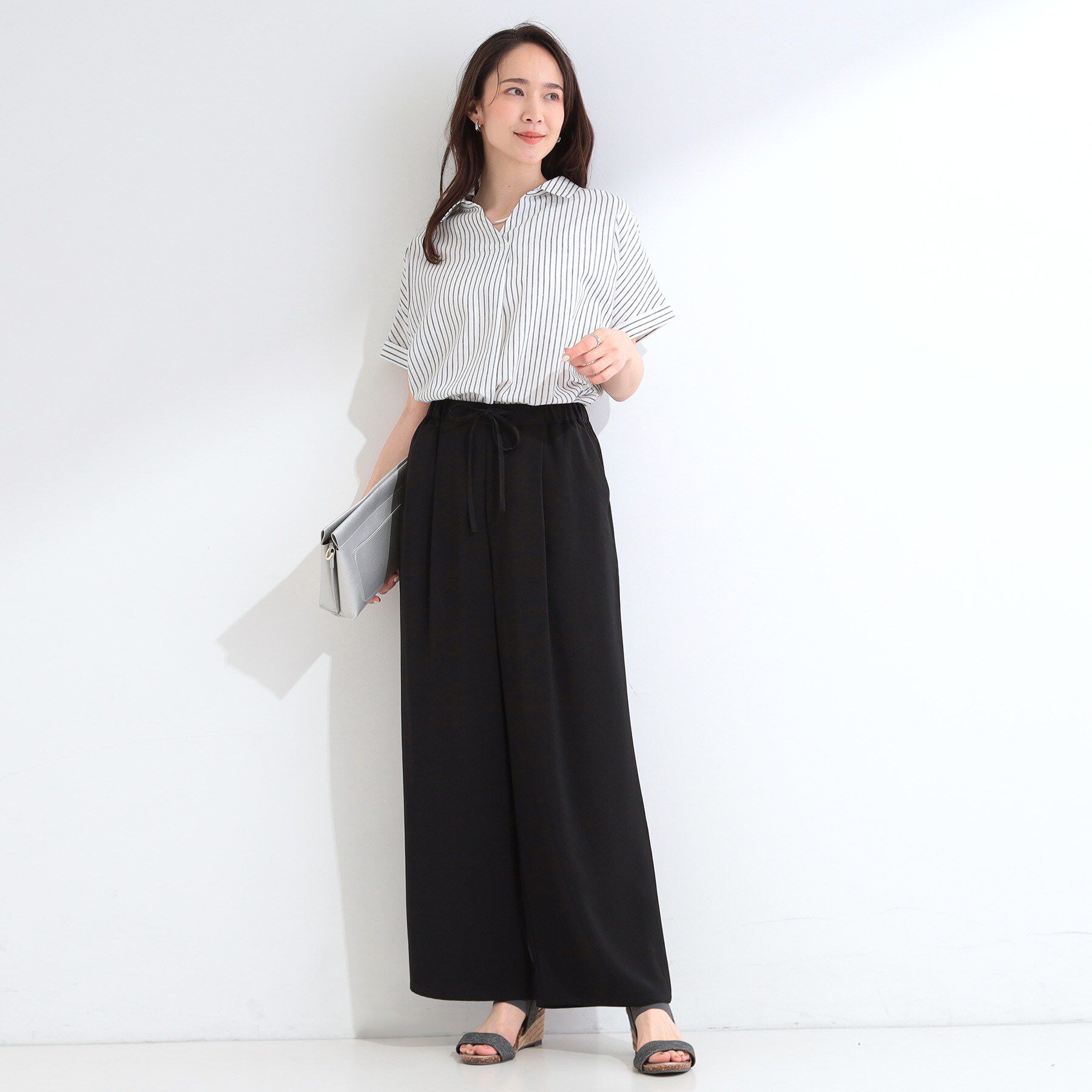SHOO･LA･RUE「とろみイージーワイドパンツ」|その他|
