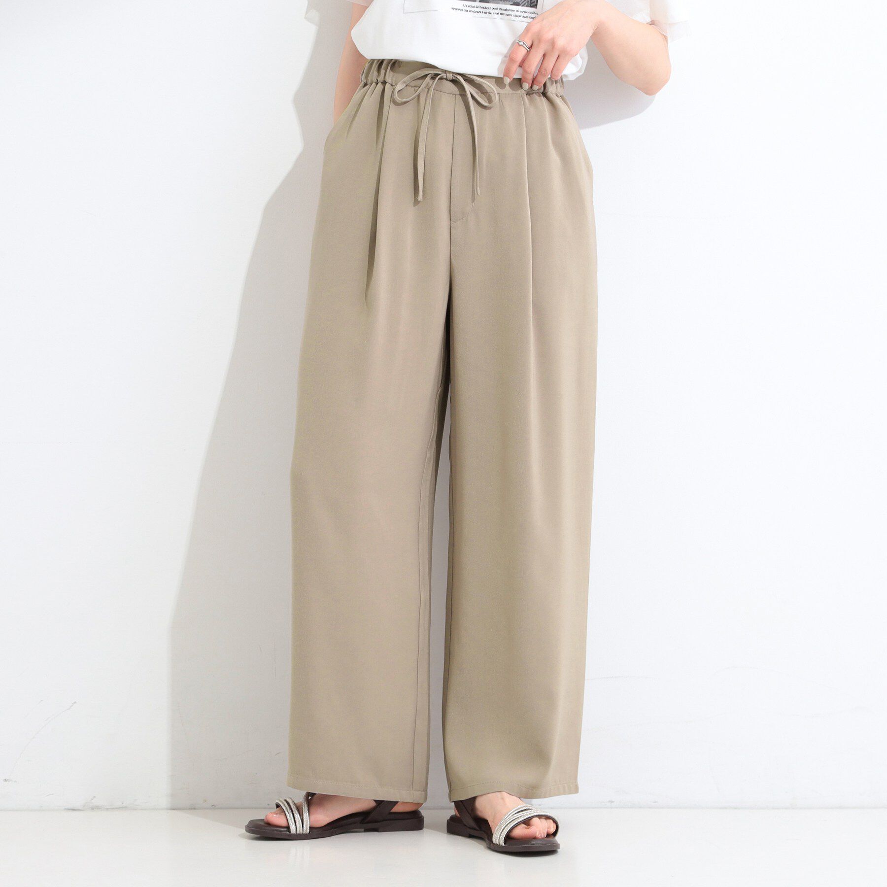 SHOO･LA･RUE「とろみイージーワイドパンツ」|その他|