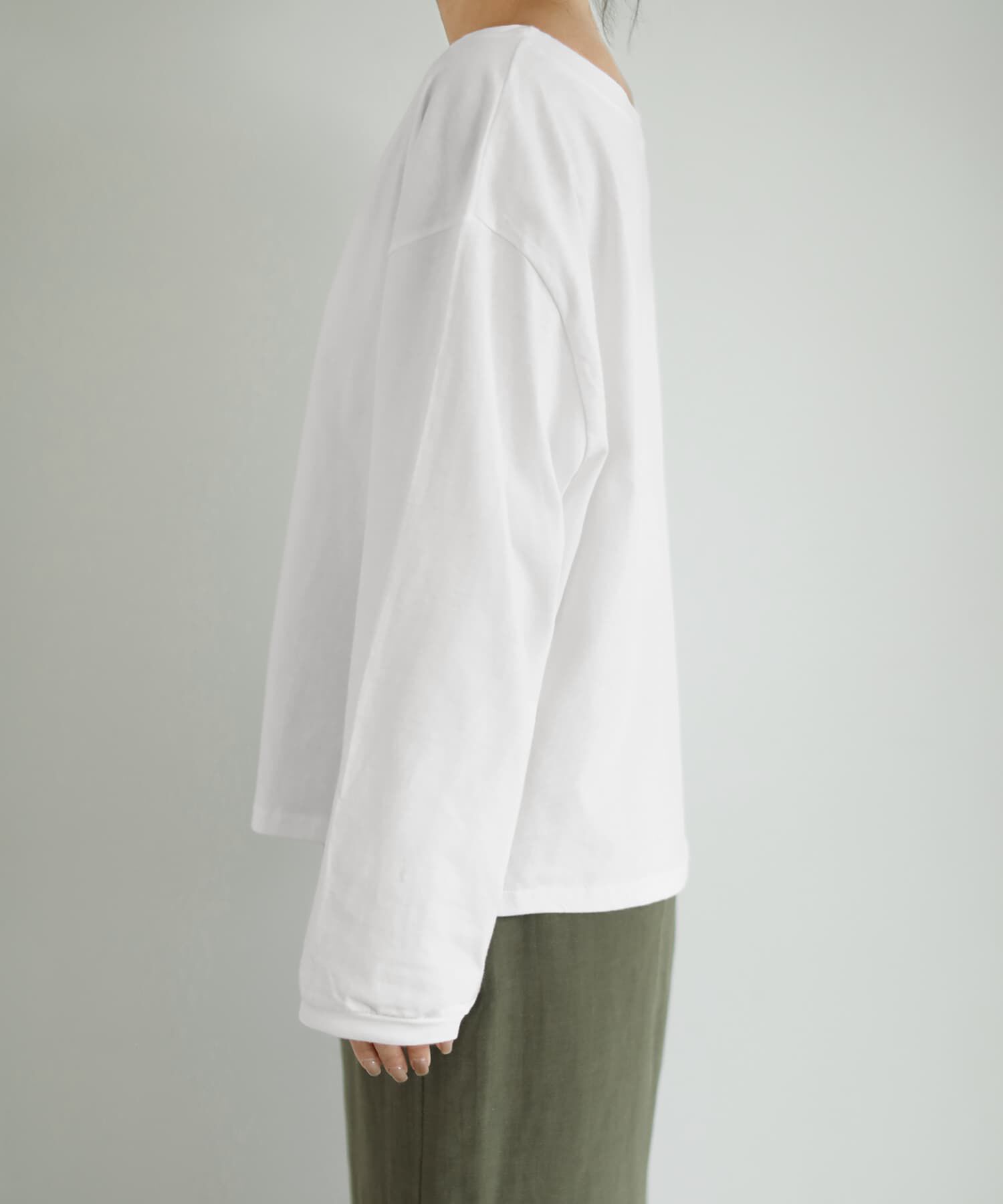 STYLE DELI「綿100ボートオフショルトップス」|Tシャツ・カットソー|
