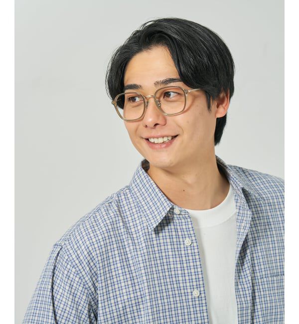  「ウェリントン型 メガネ | チタン 高級感  度あり 度なし メンズTITANIUM (ビジネス) レンズ交換券付」|メガネ|