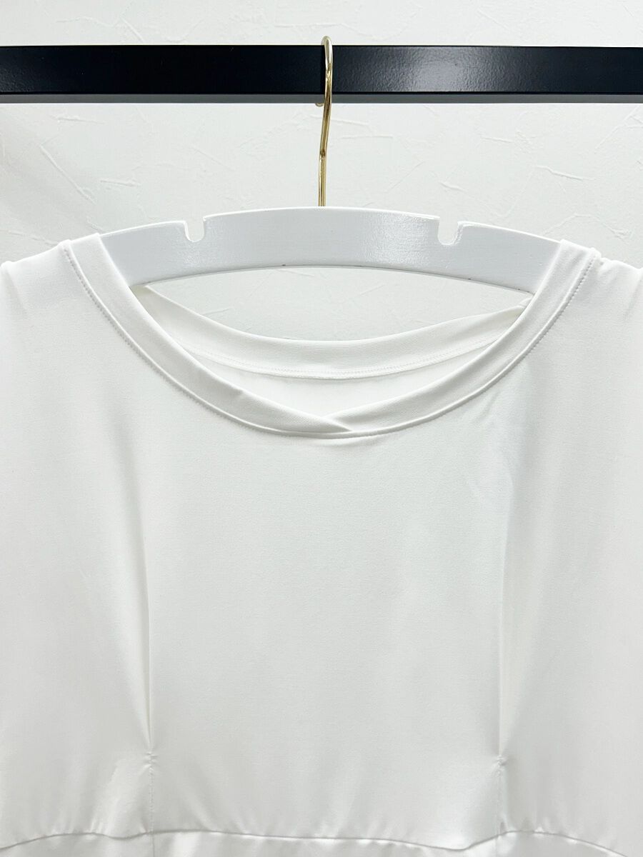 ALBOVE「UVカットタック入りメッシュフレアTシャツ」|スポーツ|