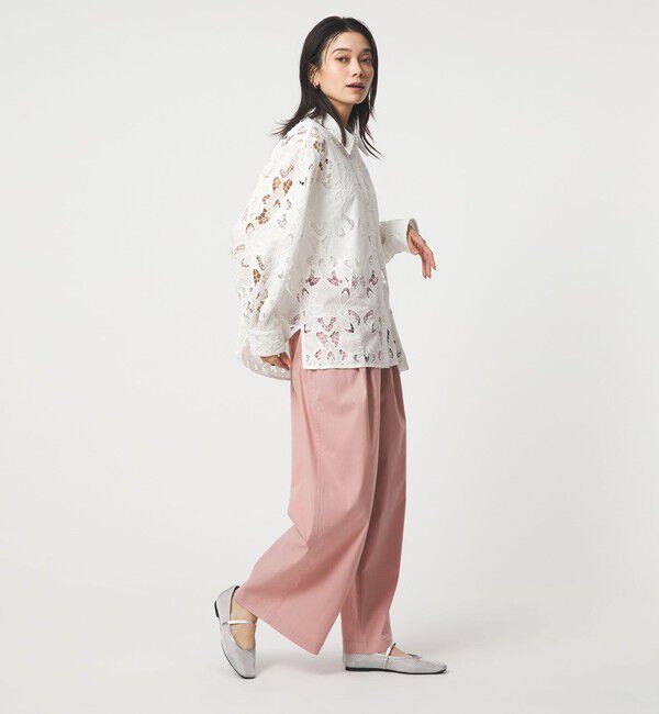 UNITED ARROWS green label relaxing「［size SHORT/TALLあり］オルマイ LI/MIX ワイド パンツ」|その他|