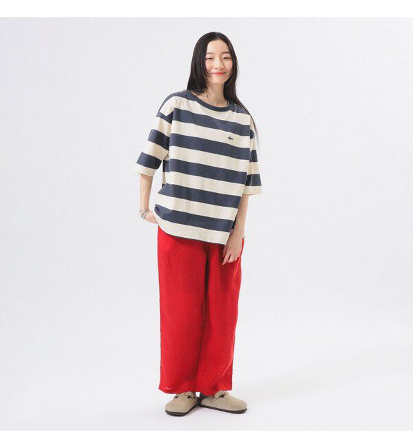 BEAMSBOY「【別注】LACOSTE / ボーダー Tシャツ」|Tシャツ・カットソー|