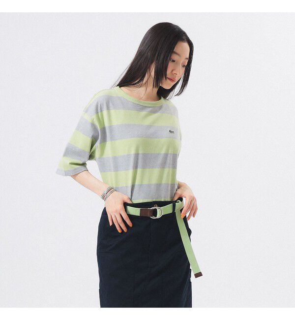 BEAMSBOY「【別注】LACOSTE / ボーダー Tシャツ」|Tシャツ・カットソー|